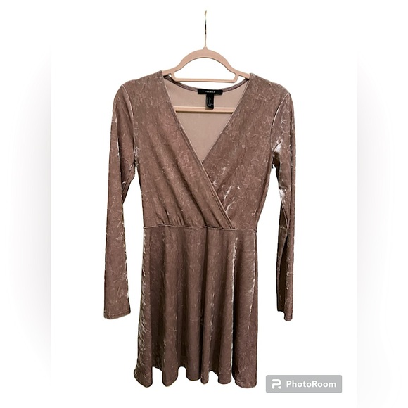 velvet cut out dress, purple/pink - Picture 1 of 2